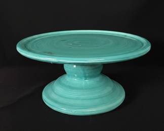 Turquoise Ceramic Cake Stand third image