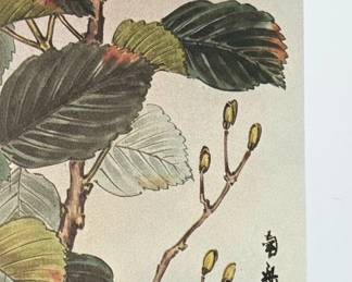 Hydrangea and Sparrows Print second image