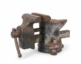 Vintage Wilton or Swivel Bench Vise with Anvil Horn