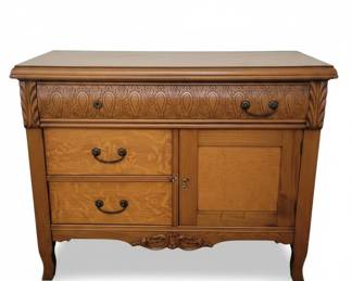 Antique Carved Oak Sideboard