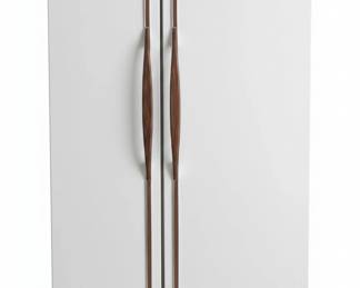 Vintage TwinDoor Refrigerator with WoodAccented Handles