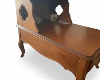 Vintage MCM French Provincial style by California Furniture Shops, Ltd. CA Shops End Table with Drawer second image