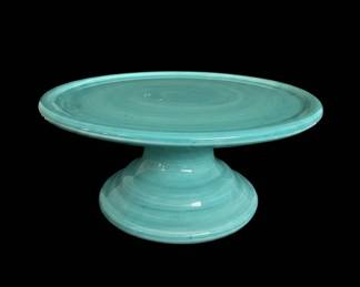 Turquoise Ceramic Cake Stand