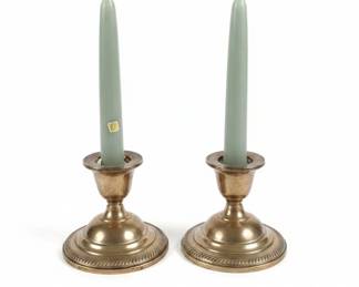 SilverPlated Candlesticks Pair