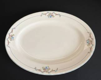 Homer Laughlin Eggshell Georgian Floral Serving Platter second image