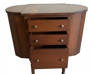 Vintage Martha Washington Style Sewing Cabinet second image