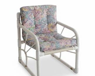 Vintage s Floral Cushions PVC Garden Seating Ottoman
