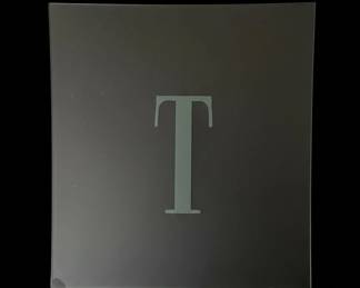 Monogrammed Glass Serving Tray