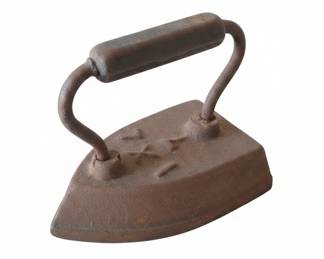 Cast Iron Sad Iron with Embossed IXL Mark