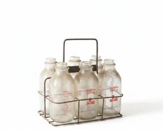 Adobe Farms Milk Bottles with Crate