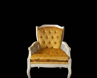 Vintage Woodmark Originals Hollywood Regency Cane Back Chair