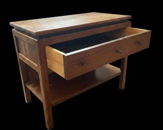 Vintage Mersman MidCentury Modern End Table with Drawer fourth image