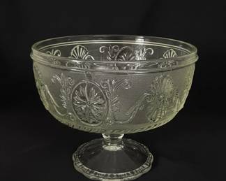 Vintage Indiana Glass Tiara Sandwich Clear Compote Bowl third image