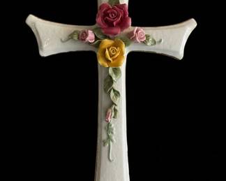 Royal Albert Old Country Roses Ceramic Wall Cross
