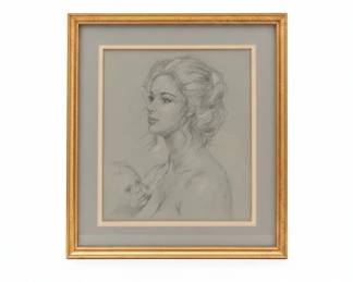 Pencil Sketch of Woman and Child by Vincent second image