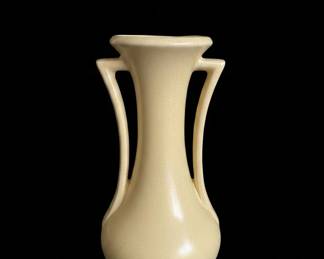 Yellow McCoy Double Handled Vase