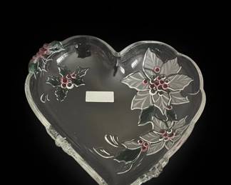 Mikasa Holiday Bloom Heart Dish