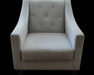 Madison Park Elle Dusty Blue Arm Chair Button Tufted Accent
