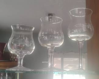 Princess House Heritage Etched Crystal Stemware Set