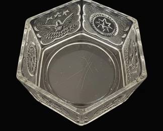 Indiana Glass Tiara Colonial Stars Eagle Covered Candy Dish third image