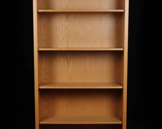 Wooden Bookshelf with Assorted Books