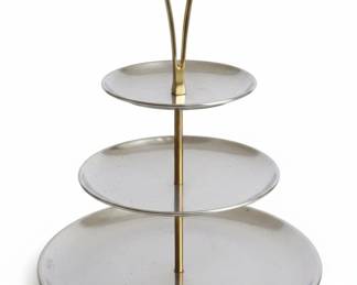 Vintage Kromex Tier Serving Stand