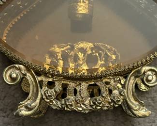 Ornate Ormolu Style Perfume Bottle second image