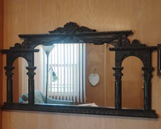Victorian Style Giltwood Triptych Mirror