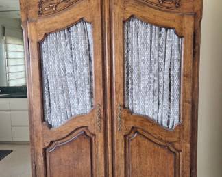 French Provincial-Style Armoire / Linen Cabinet