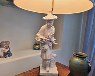 Fabulous Pair of Vintage Blanc du Chene Table Lamps