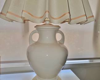 White Ceramic Urn Lamp