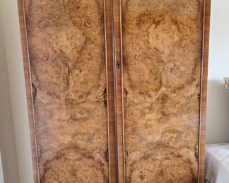 Burled Armoire / Linen Cabinet