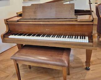Kawai Model 500 Grand Piano with Bench, 5'10" Built 1964