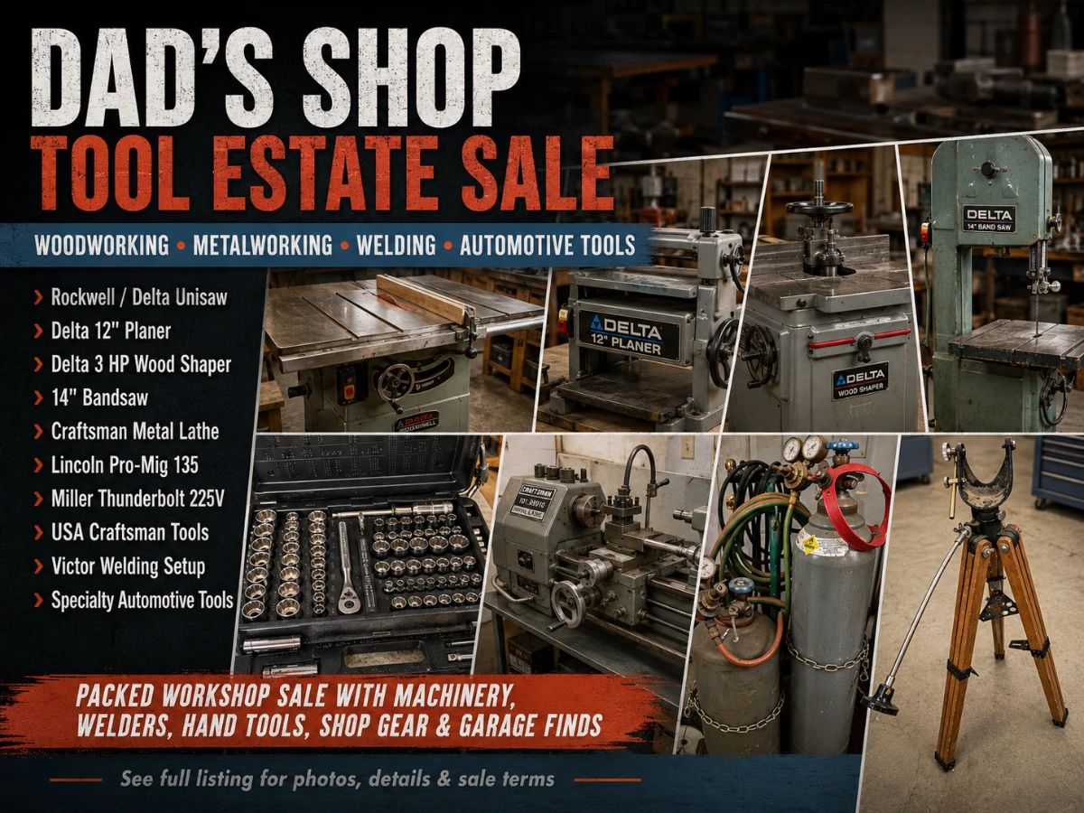 Dads shop estate sale