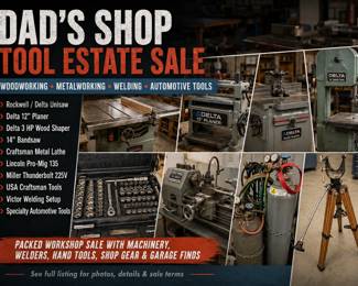 Dads shop estate sale