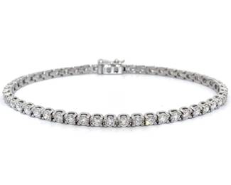 Classic 4.00 Carat Diamond Tennis Bracelet