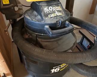 Genie . Peak Horsepower Gallon Wet or Dry Shop Vacuum
