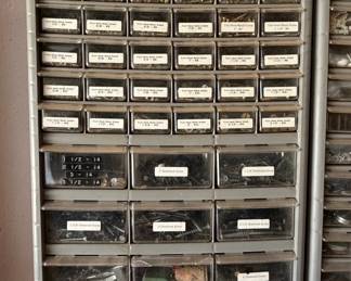 Assorted Hardware Organizer Bins