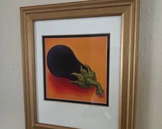 Still Life Paintings of Bell Pepper and Eggplant by Will Rafuse second image