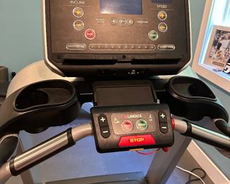 Full home gym set up including Landice treadmill