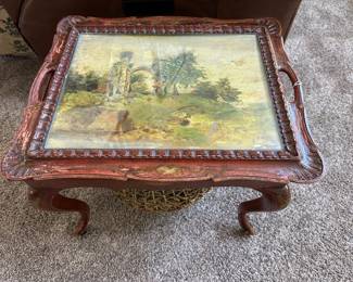 Antique tray table