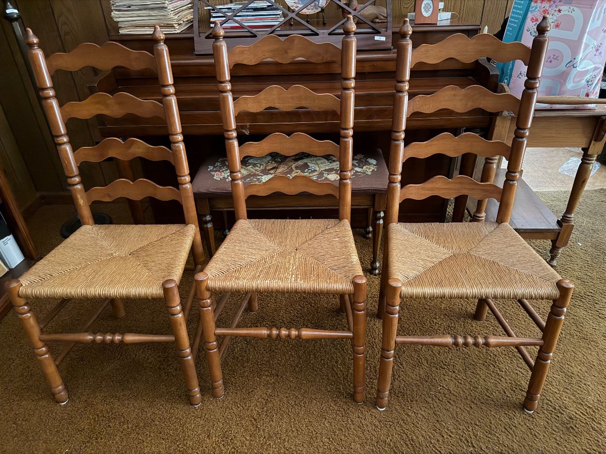Ladder back chairs