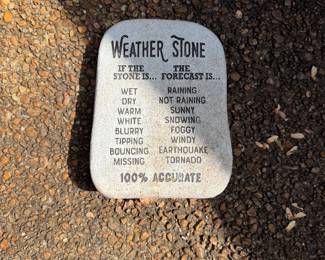 Weather stone