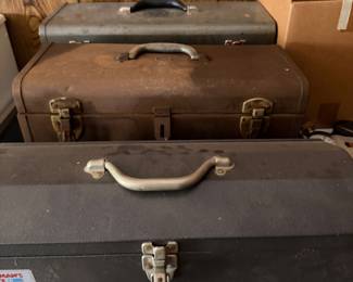 old tool boxes