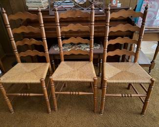 Ladder back chairs