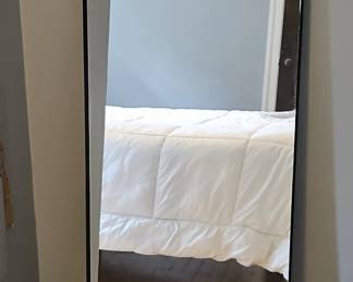 Black Rounded Frame Full Length Mirror