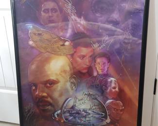 Star Trek Deep Space Nine Cast Signed Poster