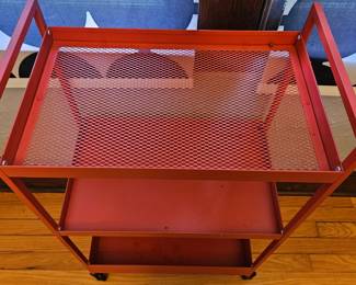 IKEA NISSAFORS Red Utility Cart second image