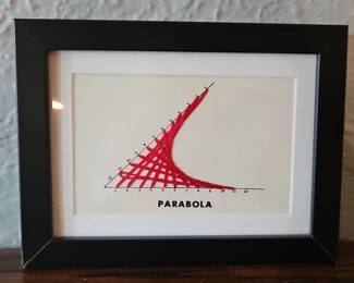 Embroidered Parabola String Art
