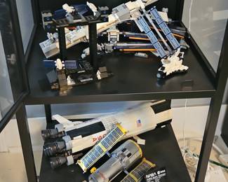 LEGO Space Shuttle Discovery and ISS Models